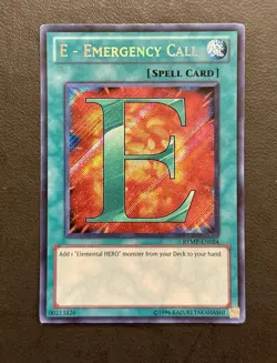 Yu-Gi-Oh E-Emergency Call RYMP-EN024 Secret Rare NM - Image 1