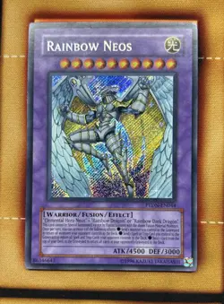 Yu-Gi-Oh! Rainbow Neos PTDN-EN044 Secret Rare Card LP Unlimited Edition - Image 1