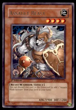 Yu-Gi-Oh! Assault Beast #CRMS-EN024 1st Edition Near Mint - Image 1