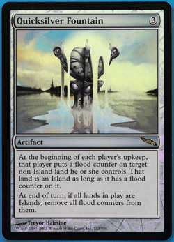 Quicksilver Fountain FOIL Mirrodin NM Artifact Rare CARD (502288) ABUGames - Image 1