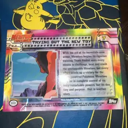 Topps Pokemon Card TRYING OUT THE NEW TOY - Mewtwo Strikes Back Collection - Image 2