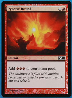 Pyretic Ritual FOIL Magic 2011 / M11 NM Red Common CARD (502287) ABUGames - Image 1