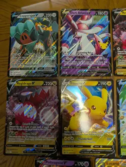 Pokemon TCG Jumbo Card Lot!! Charizard, Pikachu, Lucario, Sylveon - Image 2