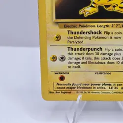 Pokemon TCG Electabuzz 20/102 Base Set Rare WOTC Vintage Card MP/HP - Image 5