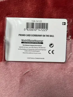 Pokemon TCG Scorbunny Promo Card On the Ball Futsal, 004/005, Factory Sealed - Image 2