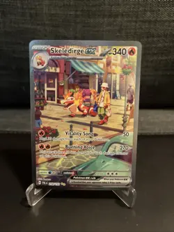Pokemon TCG Paldea Evolved Skeledirge EX Holo Card #258/193 - Image 1