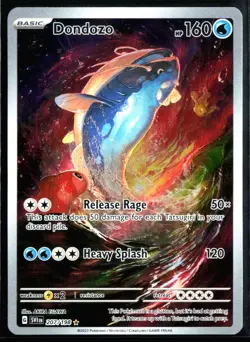 2023 Scarlet & Violet Dondozo #207 Illustration Rare Pokemon Card - Image 1