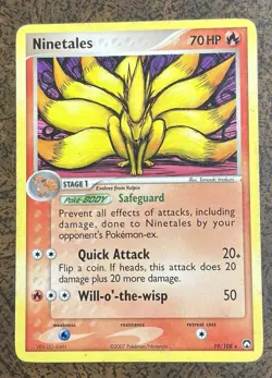 Ninetales 19/108 Power Keepers Rare Pokemon Card. - Image 1
