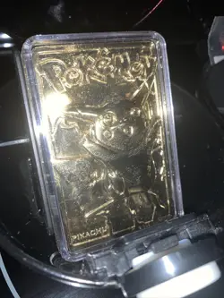Pikachu Pokemon Special Edition 23 Karat Gold Trading Card - Image 3