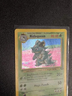 Pokemon Nidoqueen TCG Jungle Holo Card 7/64 Unlimited Rare MP Condition - Image 2