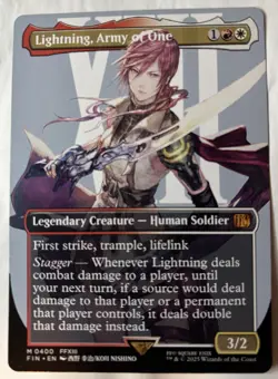 Lightning, Army of One (0400) (Borderless) Final Fantasy Regular - Image 1
