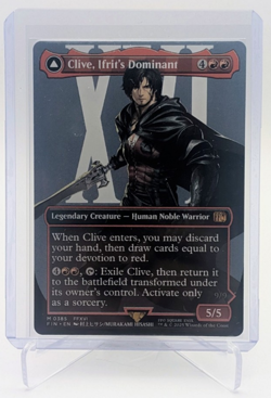 Clive, Ifrit's Dominant (0385) (Borderless) - MTG: Final Fantasy FIN - Near Mint - Image 1