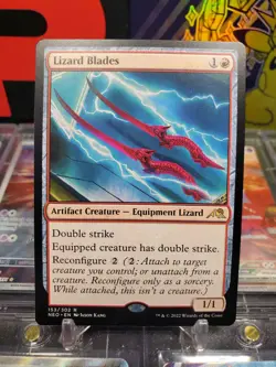 Lizard Blades 153/302 Rare Non Foil Equipment Lizard MTG Kamigawa NEO - Image 1