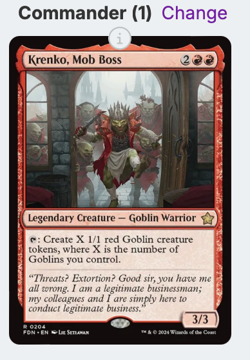 Krenko, Mob Boss Commander Deck — Goblin Tokens — Ready to Play EDH - Image 2