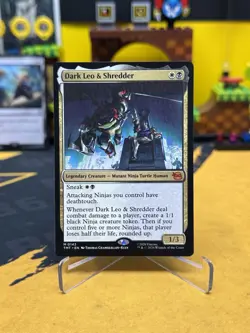 Dark Leo & Shredder Teenage Mutant Ninja Turtles Regular Mythic MTG NM Unplayed - Image 1