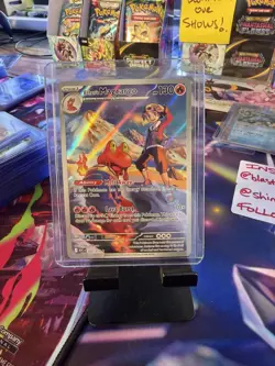 Pokemon Ascended Heroes Ethan’s Magcargo 222/217 Illustration Rare NM - Image 1