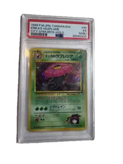 Pokemon Erika's Vileplume Tamamushi City Gym Deck Holo EX PSA 5 1998 - Image 1
