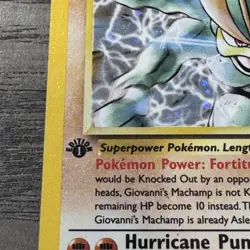 Giovanni's Machamp 6/132 Gym Challenge HOLO Rare 1st Edition 100 HP to DMG 1999 - Image 2