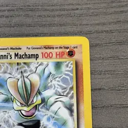 Giovanni's Machamp 6/132 Gym Challenge HOLO Rare 1st Edition 100 HP to DMG 1999 - Image 5