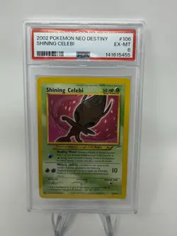 Pokemon Shining Celebi Secret Rare Holo Neo Destiny 106/105 PSA 6 NEW CERT - Image 1