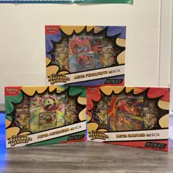 3 Pokemon TCG Ascended Heroes Mega ex Box Bundle Feraligatr Emboar Meganium New - Image 1