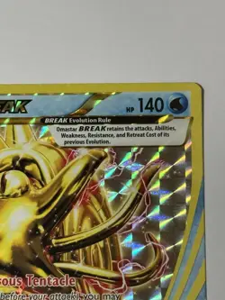 Pokemon TCG Omastar Break Fates Collide 19/124 Holo Rare NM - Image 3