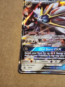 Solgaleo GX SM16 sm 16 Black Star Promo Pokemon VLP *light whitening - Image 4