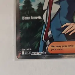 Pokemon TCG Cheren Rare Foil ASC EN 258/217 Trainer Supporter REND - Image 5