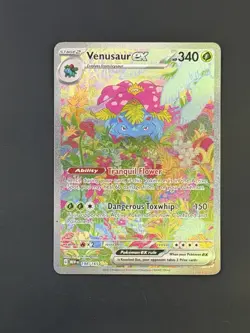 Pokemon Venusaur ex 198/165 Scarlet & Violet 151 Special Illustration Rare Holo - Image 1