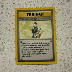 Pokemon Trader Base Set Trainer 77/102 Rare Regular Unlimited WOTC English NM - Image 1