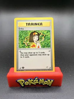 Pokemon 1st Edition Gym Heroes Erika 100/132 NM/M - Image 1