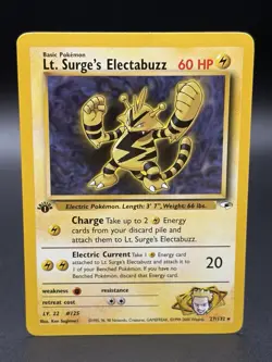 Lt. Surge's Electabuzz [1st Edition] #27 Pokemon Gym Heroes - NM/MINT - Image 1