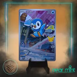Piplup 042 First Partners Illustration Rare Black Star Promo Pokemon TCG MINT - Image 1