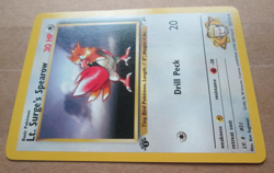 Lt. Surge's Spearow - 52/132 - 1st Edition Uncommon WOTC TCG—Gym Heroes Pokemon - Image 3