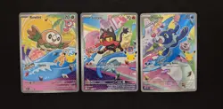 First Partner Illustration Collection Series 1 Gen 7 Alolan Pokemon TCG Set- NM - Image 1