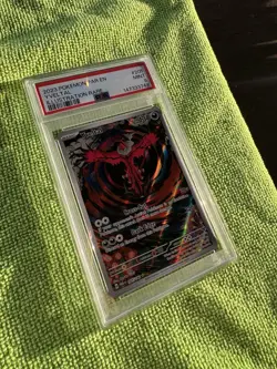 PSA 9 Yveltal FA Illustration Rare 205/182 Pokemon TCG S&V Paradox Rift Mint - Image 2