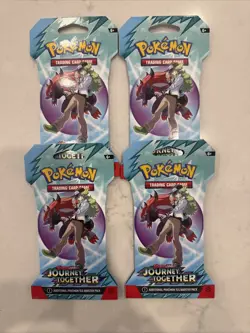 Pokemon TCG Scarlet Violet Journey Together , New Sealed, 4 Packs - Image 1