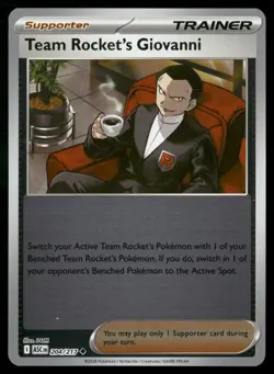 Team Rocket's Giovanni 204/217 Uncommon Ascended Heroes Pokemon Reverse Holo NM - Image 1