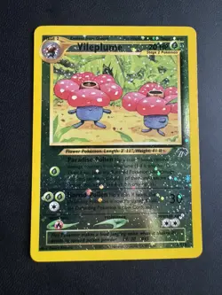 Pokemon Vileplume Southern Islands 17/18 Reverse Holo Swirl - Image 1