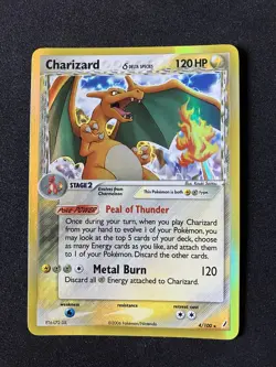 Pokemon TCG Charizard (Delta Species) EX Crystal Guardians 4/100 Holo Holo Rare - Image 1