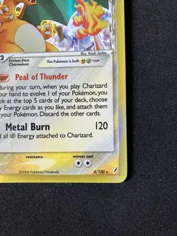 Pokemon TCG Charizard (Delta Species) EX Crystal Guardians 4/100 Holo Holo Rare - Image 3