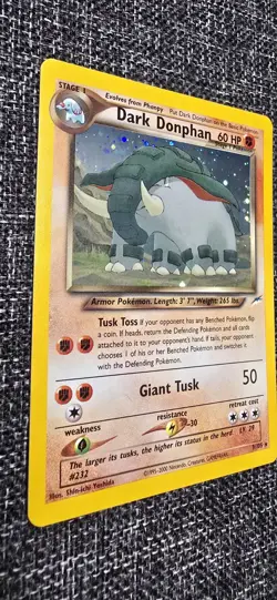 Pokemon TCG Dark Donphan 3/105 Neo Destiny Holo Rare 60 HP 2000 English - Image 3