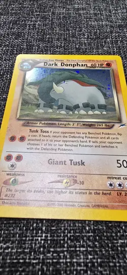 Pokemon TCG Dark Donphan 3/105 Neo Destiny Holo Rare 60 HP 2000 English - Image 5