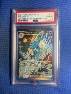 Kingdra ex 131/SVP Promo Illustration Collection Pokemon TCG PSA 10 - Image 1
