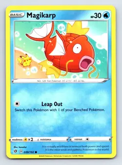 Magikarp 039/192 Common Rebel Clash Pokemon Near Mint - Image 1