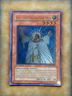 Yugioh Lyla, Lightsworn Sorceress LODT-EN019 Ultimate Rare 1st Ed NM - Image 1