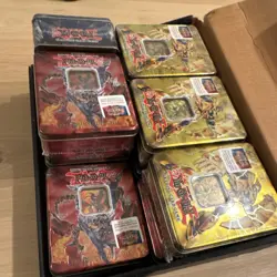 Konami Yu-Gi-Oh! TCG Yugi Sealed Collectible Tin 2007 Display Box Lot (6) - Image 4