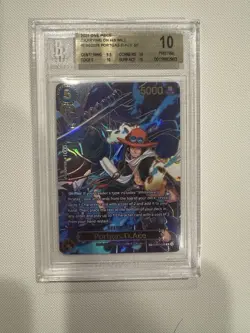 One Piece Portgas.D.Ace EB02-028 Carrying on His Will SP Foil BGS pristine 10 - Image 1