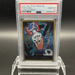 PSA 10 Yamato Gold DON Card PRB02 One Piece Premium Booster - Image 1