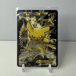 Pokemon Pikachu EX XY124 Black Star Promo 2016 Holo Card TCG See Photos - Image 1
